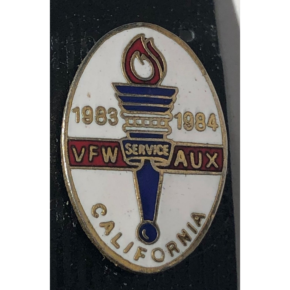 Vintage VFW Veterans of Foreign Wars Lapel Pin 1983 1984